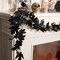 9FT Halloween Garland with Lights – Pre-Lit Black Maple Leaf LED String Decor with Timer | 20 LED Battery Operated Mantle, Fireplace & Indoor Halloween Fall Home Decoration